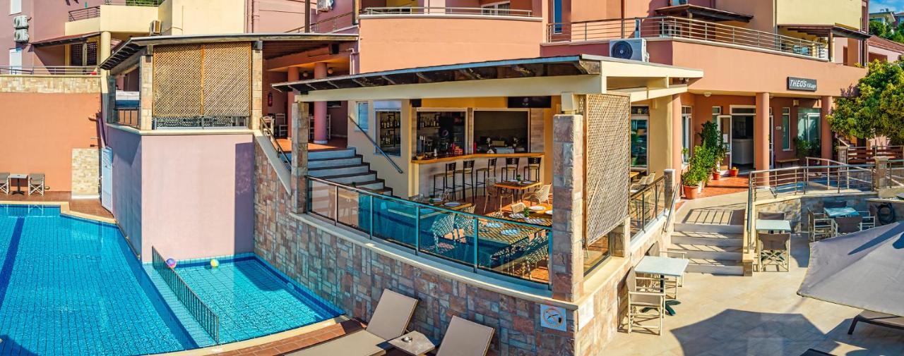 Theos Village Apartments Kato Daratso Buitenkant foto