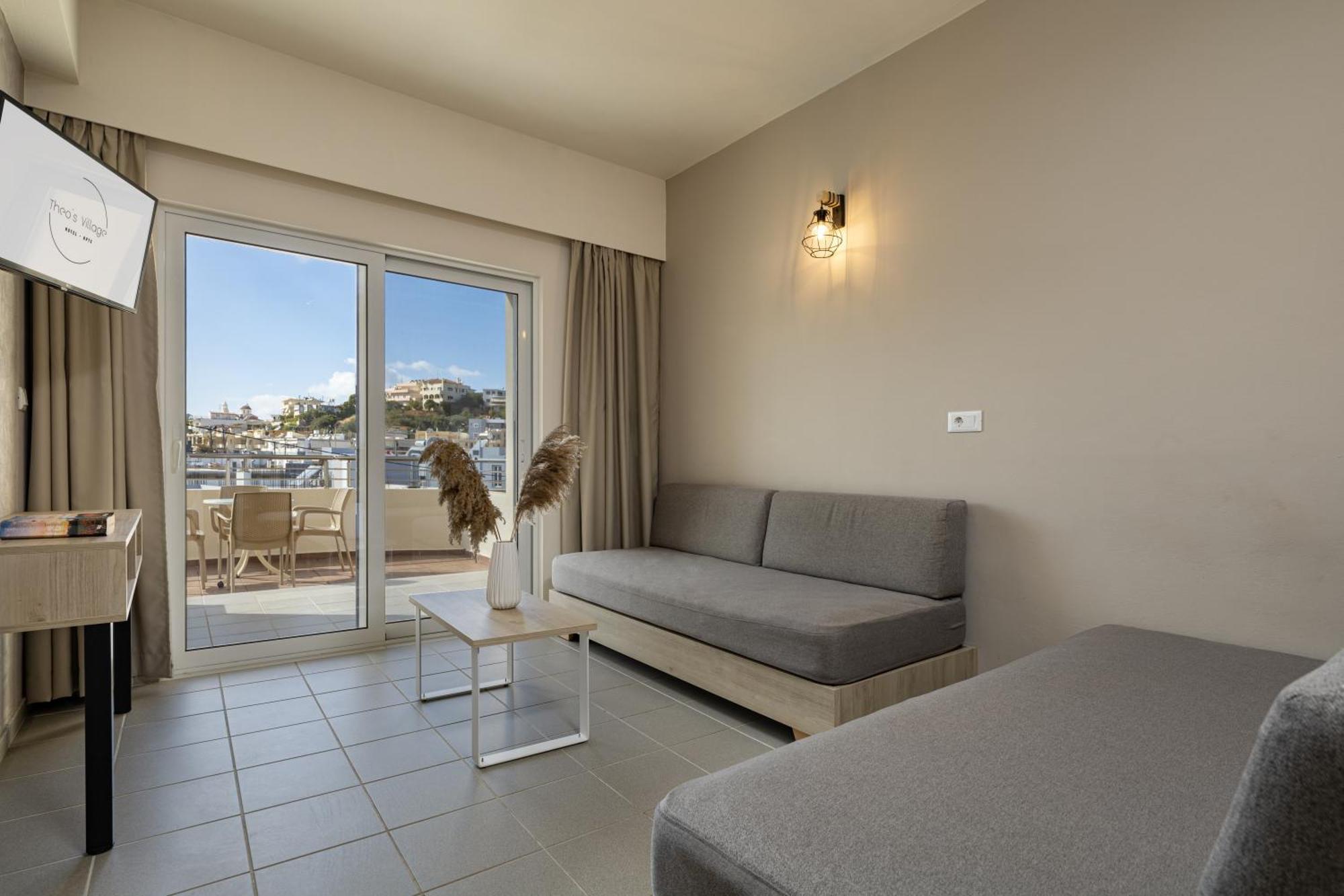 Theos Village Apartments Kato Daratso Buitenkant foto